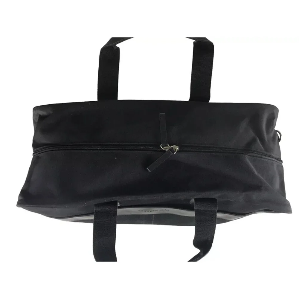Kenneth Cole New York‎ Unisex Black Canvas Zip Around Double Handles Laptop Bag